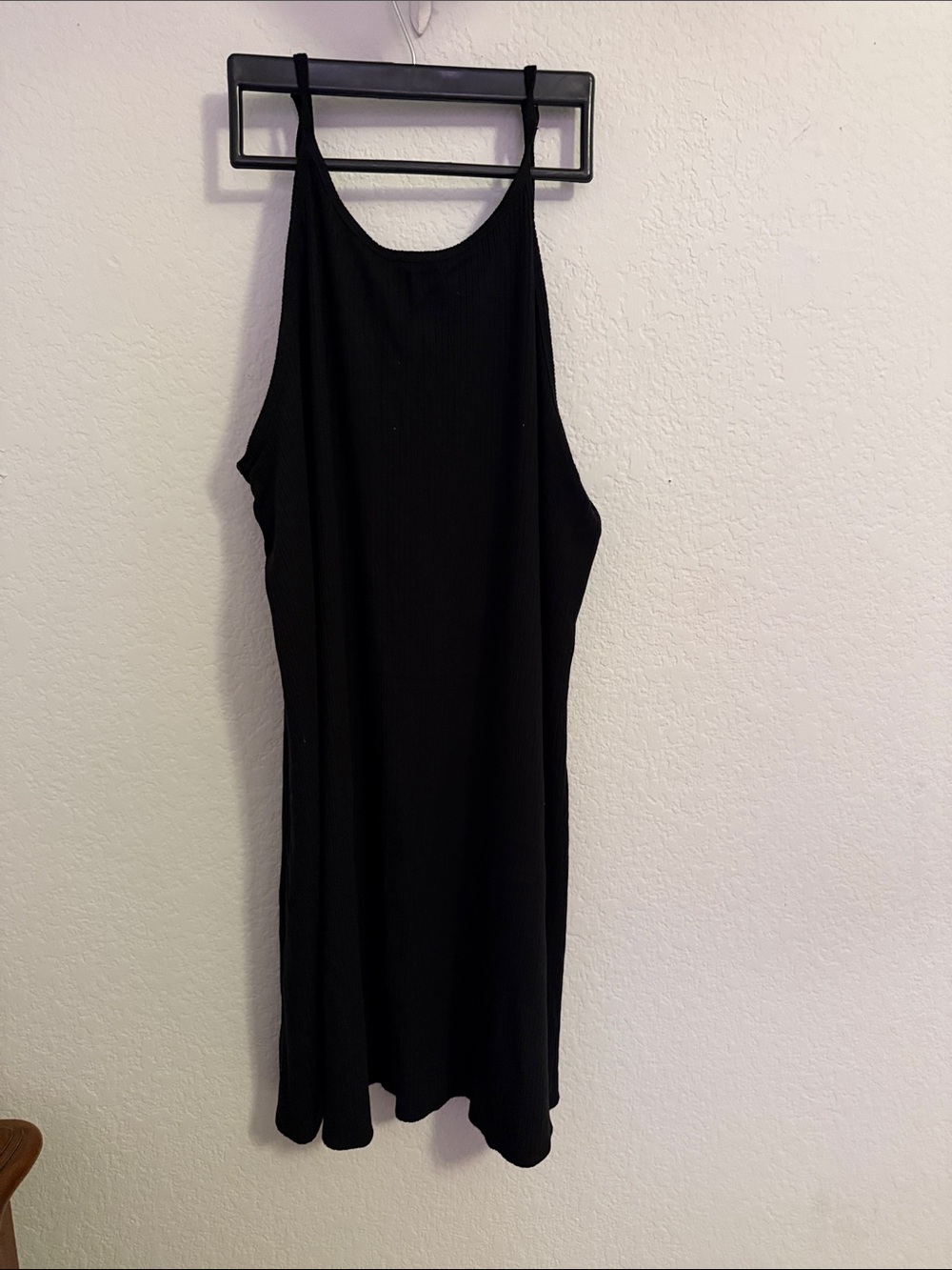 O'Neill Black Ribbed Mini Dress